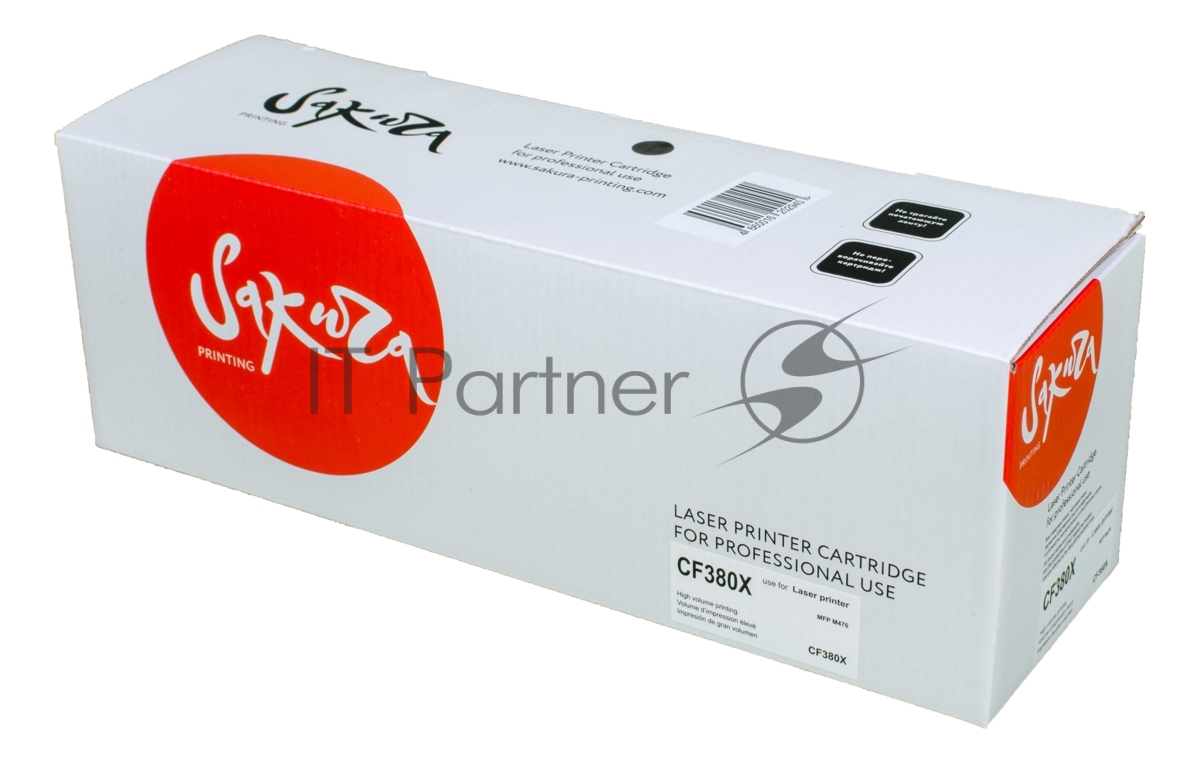 Картридж Sakura CF380X для HP MFP M476, черный, 4400 к.