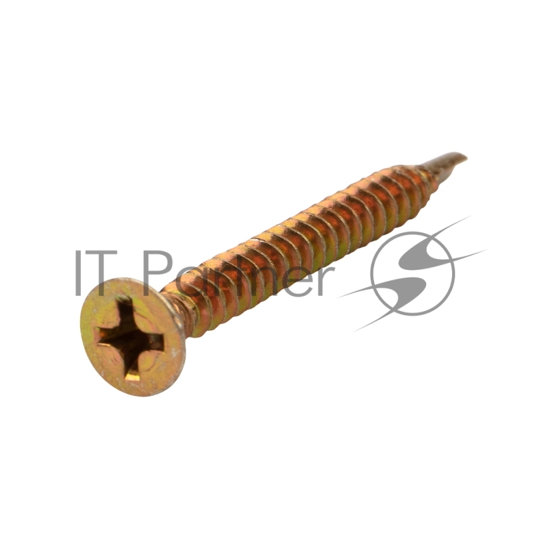 KR-01-3722-007 Саморез оконный KRANZ сверло, 3.9х38, желтый цинк, короб (500 шт./уп.)