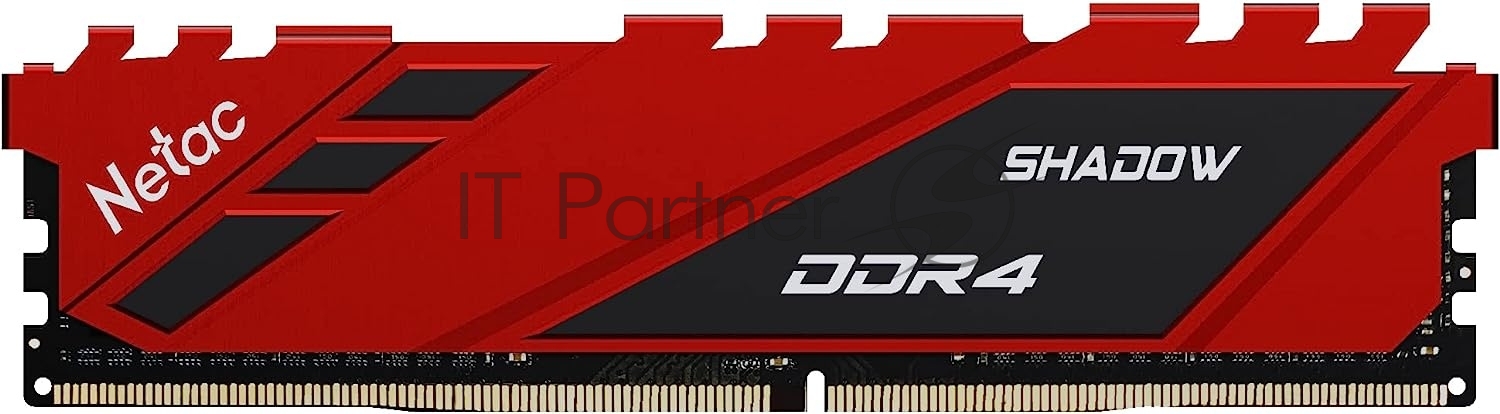 Оперативная память Netac Shadow 8GB DDR4-3200 (PC4-25600) C16 16-20-20-40 1.35V XMP Memory module (DIMM) Red