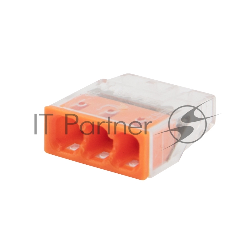 Rexant 07-3212 Экспресс-клемма   СМК 2273-203, 3-проводная 0.5-2.5 мм?, прозрачная (100 шт./уп.)