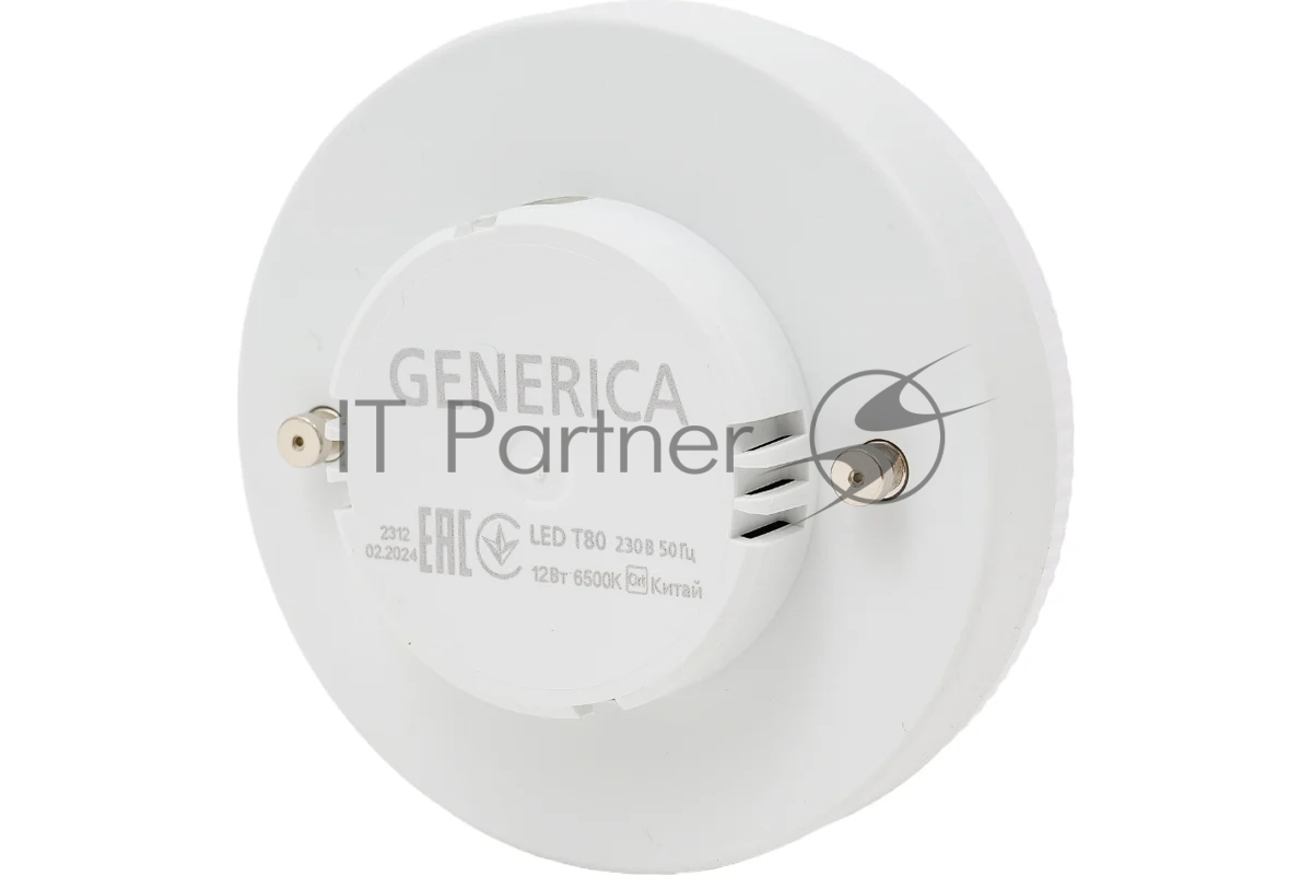 Лампа Generica LL-T80-12-230-65-GX53-G, 12Вт, 6500К, GX53