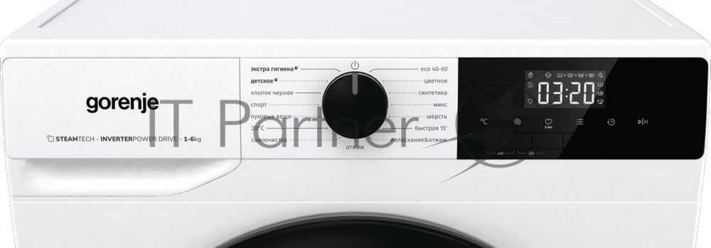 Стиральная машина Gorenje W1NHPI60SCSIRV белый загр. фронтальная макс.: 6 кг 1400об/мин класс: А (Бак в комплекте)