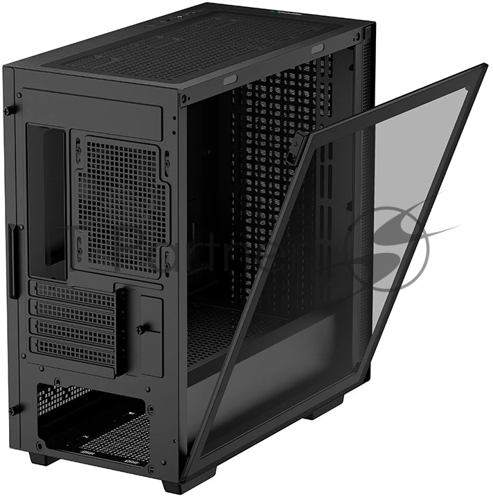 Компьютерный корпус Deepcool CH370 черный без БП mATX 1x120мм 1xUSB 2.0 1xUSB 3.0 audio bott PSU