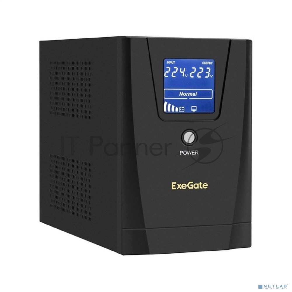 Источник бесперебойного питания ExeGate EX292799RUS SpecialPro Smart LLB-1500.LCD.AVR.2SH.3C13 1500VA/950W, LCD, AVR, 2*Schuko+3*C13, съемн.кабель, металлический корпус, черный