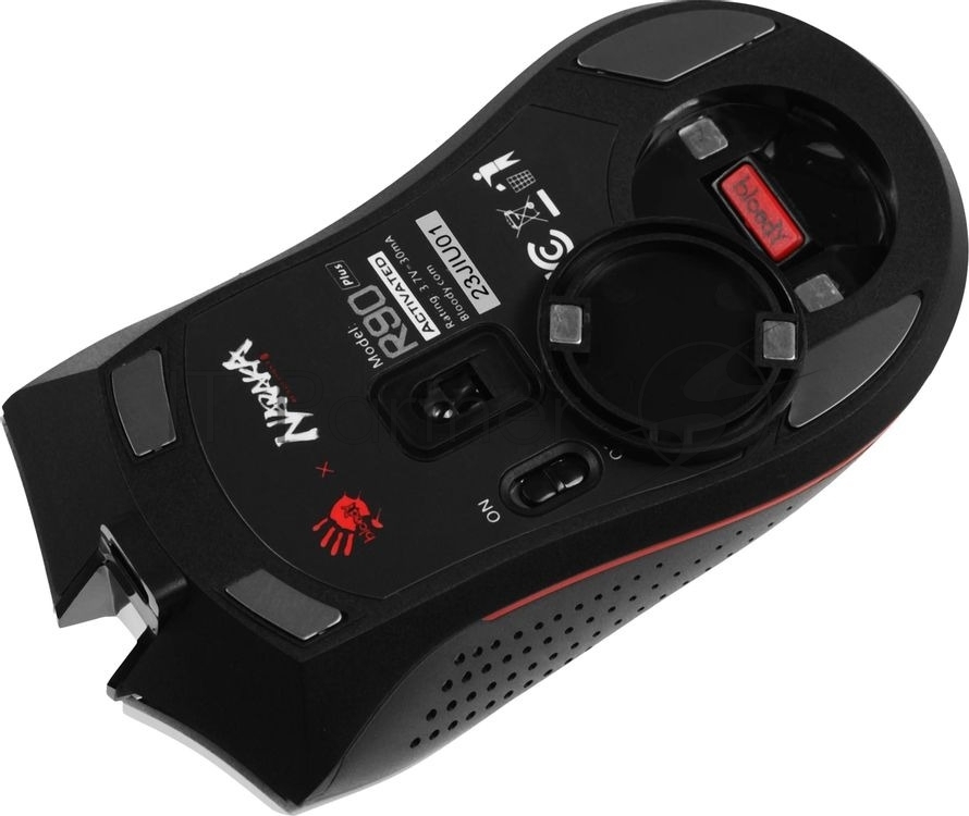 Мышь беспроводная A4Tech Bloody R90 Plus Naraka белый, 5000 dpi, радиоканал, USB, кнопки - 8