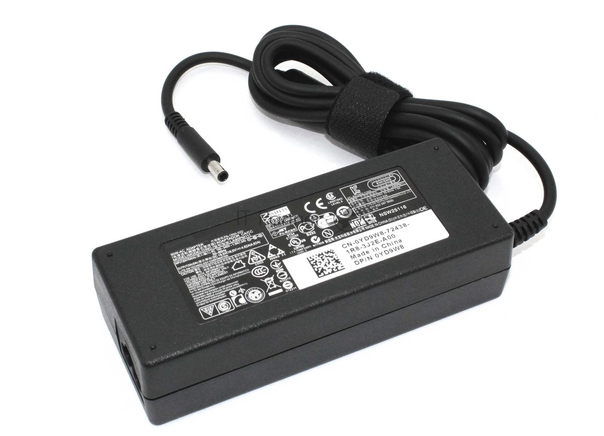 Блок питания (сетевой адаптер) для ноутбуков Dell 19.5V 4.62A 4.5x3.0