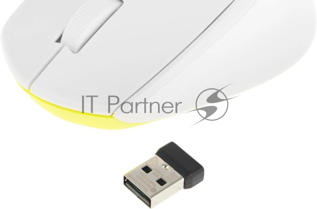 Мышь беспроводная Logitech M330 SILENT PLUS белый, 1000 dpi, радиоканал, USB, кнопки - 3