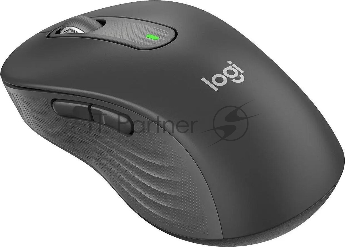 Мышь беспроводная Logitech Signature M650 L графитовый, 4000 dpi, радиоканал, Bluetooth, USB, кнопки - 5
