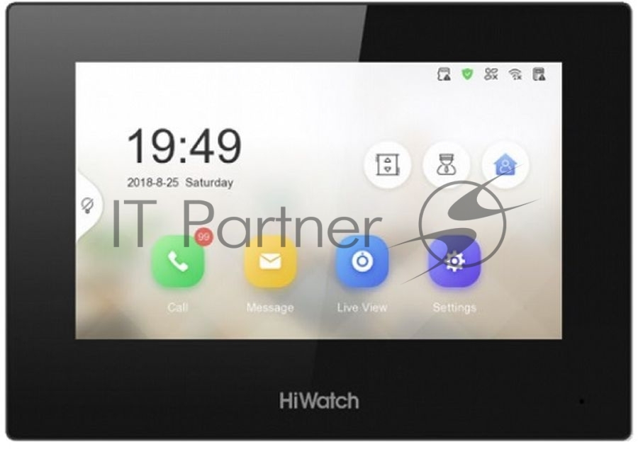 Видеодомофон HiWatch Pro VDP-H3212WB черный