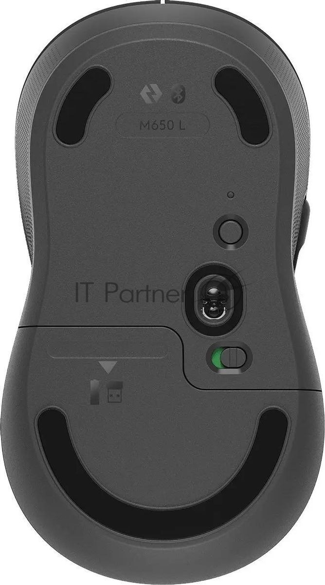 Мышь беспроводная Logitech Signature M650 L графитовый, 4000 dpi, радиоканал, Bluetooth, USB, кнопки - 5
