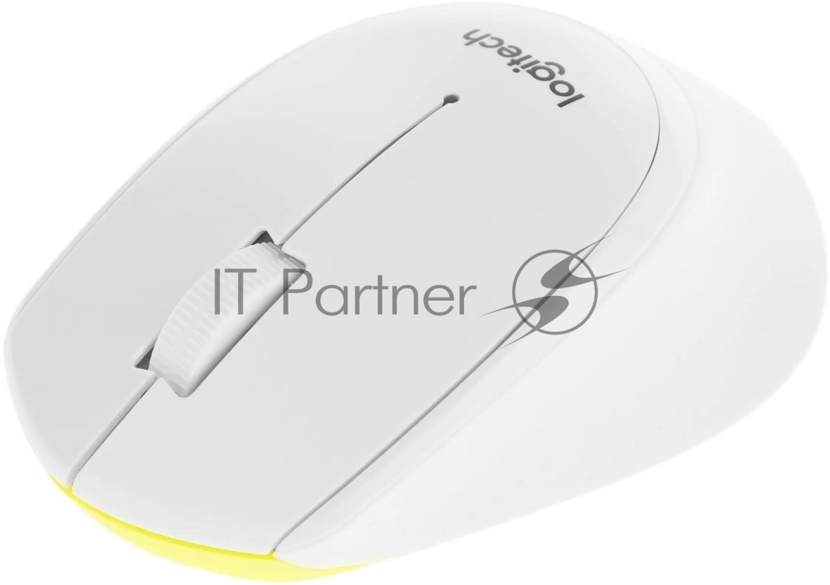 Мышь беспроводная Logitech M330 SILENT PLUS белый, 1000 dpi, радиоканал, USB, кнопки - 3
