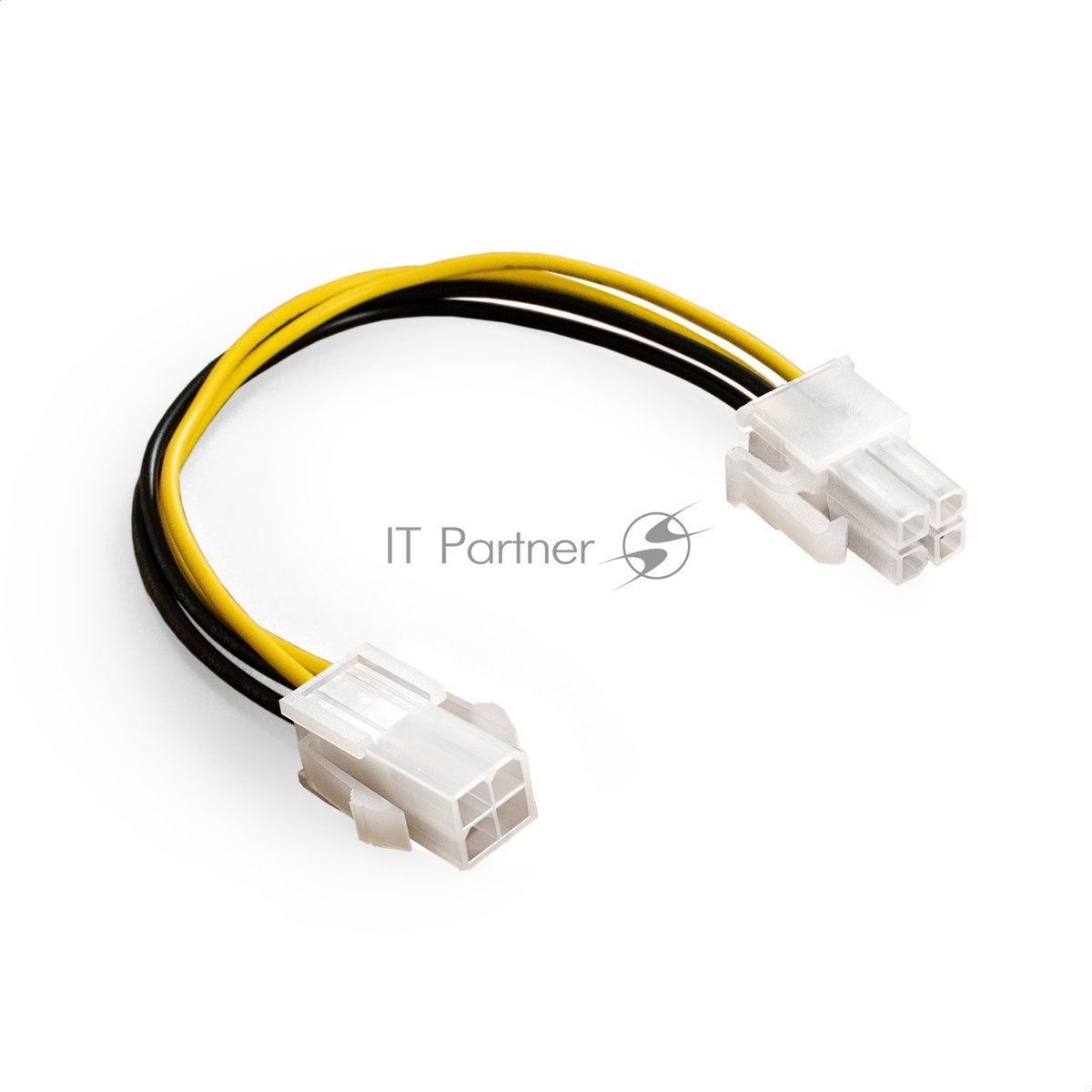 Exegate EX294789RUS Удлинитель кабеля питания материнской платы +12V ExeGate EX-EXT-4M4F-0.3 (4pin EPS12V M/4pin EPS12V F, 0,3м)