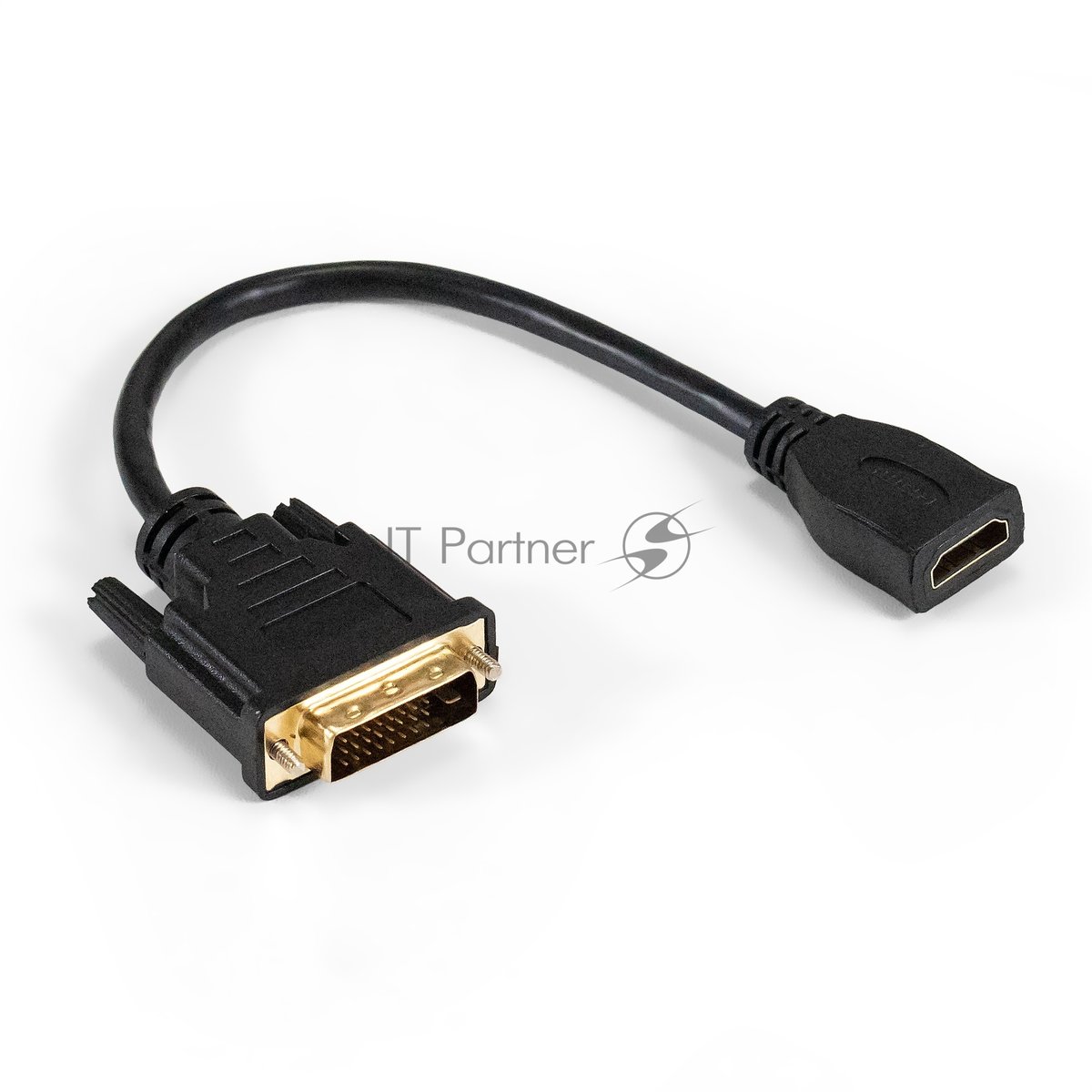Exegate EX294675RUS Кабель HDMI-DVI-D ExeGate EX-CC-HDMIF-DVIM-0.15 (19F/25M, 0,15м, позолоченные контакты)