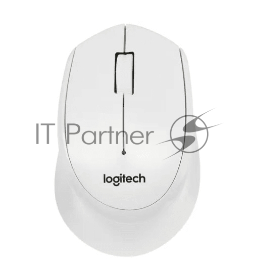Мышь беспроводная Logitech M330 SILENT PLUS белый, 1000 dpi, радиоканал, USB, кнопки - 3