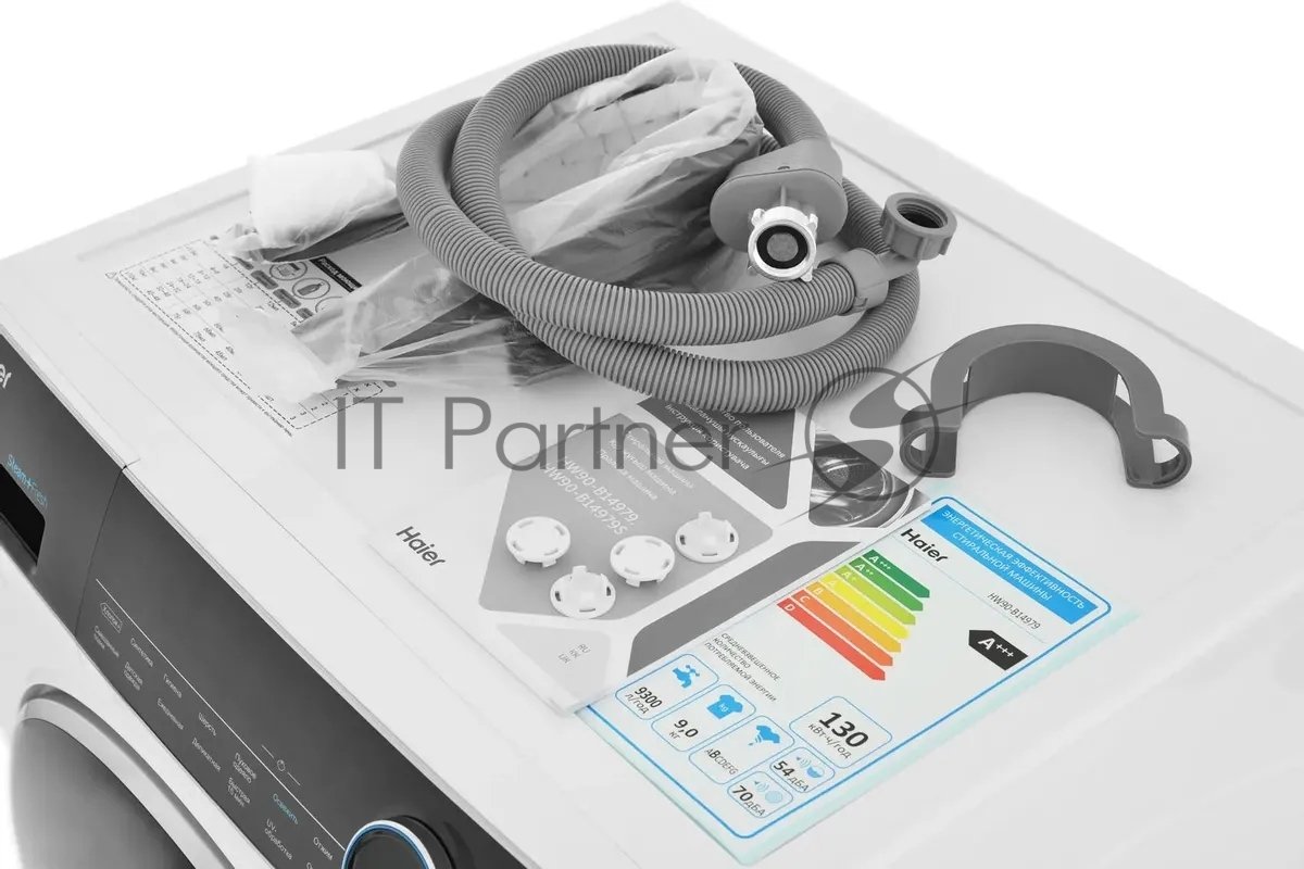 Haier Стиральная машина Haier HW90-B14979 (I-Pro Serie7 / 55 см / 9кг / 1400об / пар / Smart Dual Spray / Direct Motion / A+++)