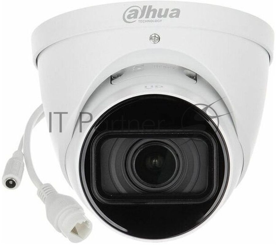 Уличная купольная IP-видеокамера Dahua 4Мп; 1/3” CMOS; моторизованный объектив 2.8~12мм; механический ИК-фильтр; WDR(120дБ); чувствительность 0.03лк@F1.7; сжатие: H.265+, H.265, H.264+, H.264, MJPEG;