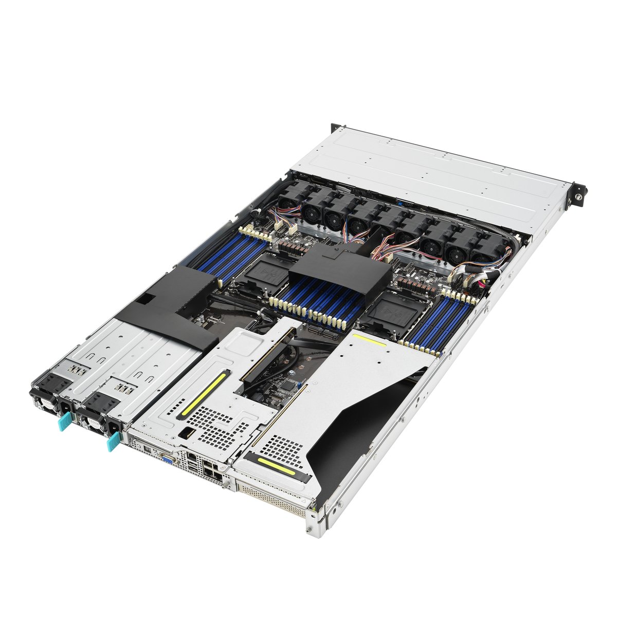 Серверная платформа ASUS RS700-E11-RS4U, 1U, 2 x LGA4677, 32 DIMM DDR5, 4 x 3.5/2.5" hs SATA/SAS*/NVME, 2 m.2, Up to 3+1 PCIe slot (+-1 x OCP 3.0), 2 x 10Gbe (X710) RJ45 port, 1+1 1200W