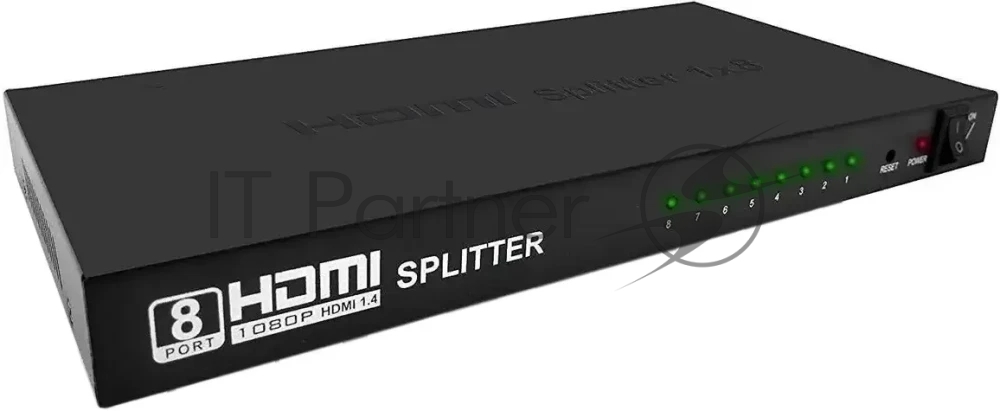 Делитель HDMI сигнала с усилителем 1 х HDMI "ВХОД" - 8 x HDMI "ВЫХОД" V1.4 4K/30Hz