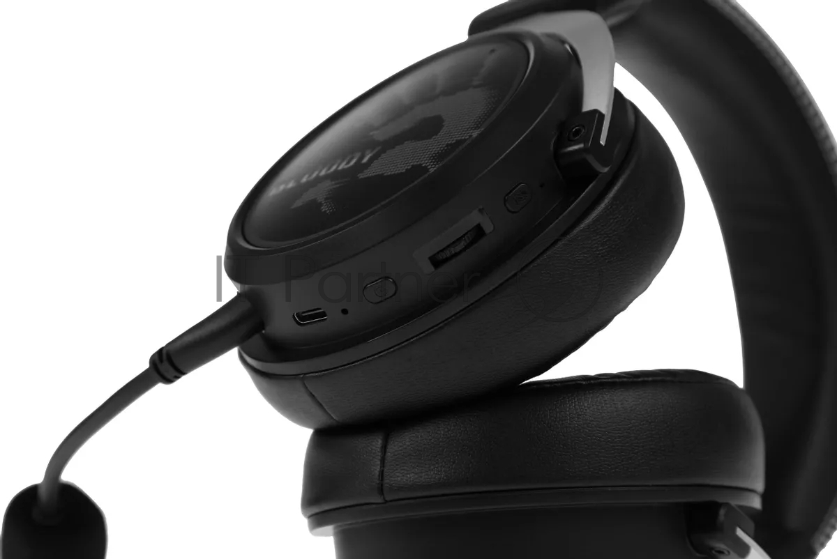 Гарнитура Bloody MR590 Sports чёрный, беспроводная + проводная, Bluetooth, до 35 ч