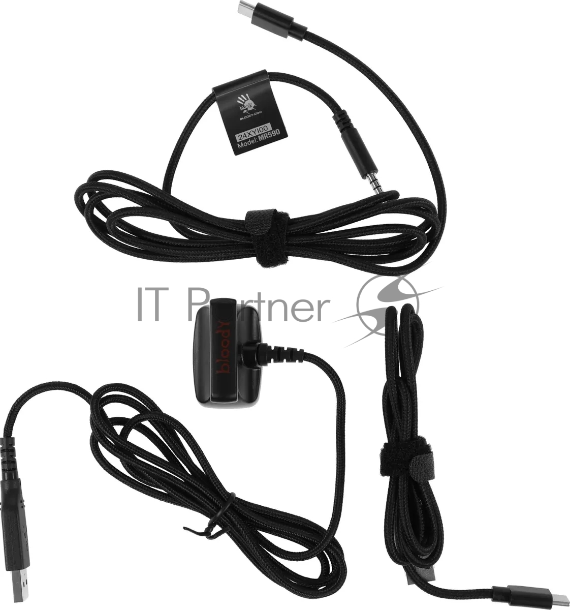 Гарнитура Bloody MR590 Sports чёрный, беспроводная + проводная, Bluetooth, до 35 ч