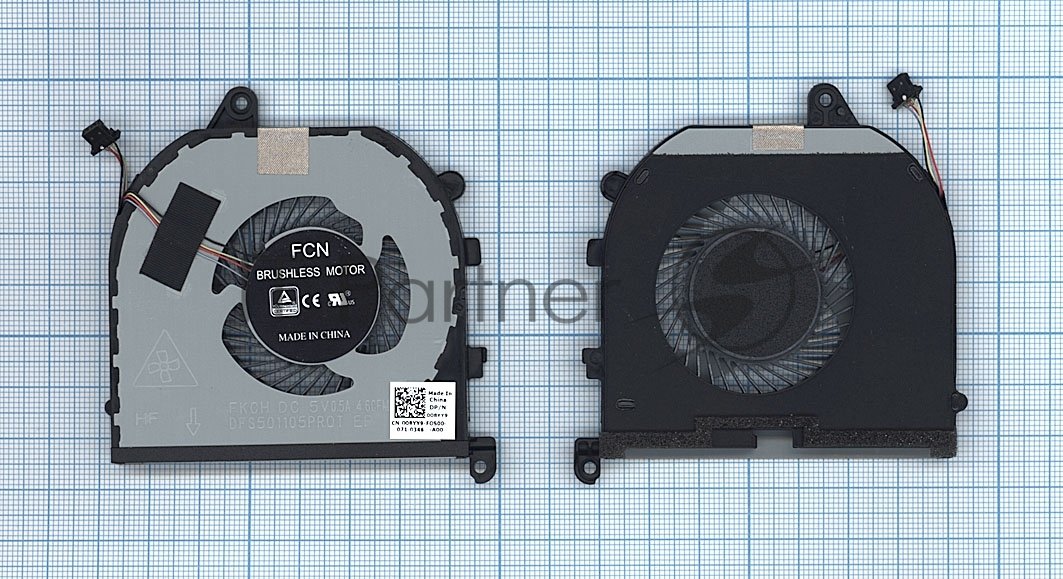 Вентилятор (кулер) для ноутбука Dell XPS 15 9570 Precision 5530 M5530 CPU