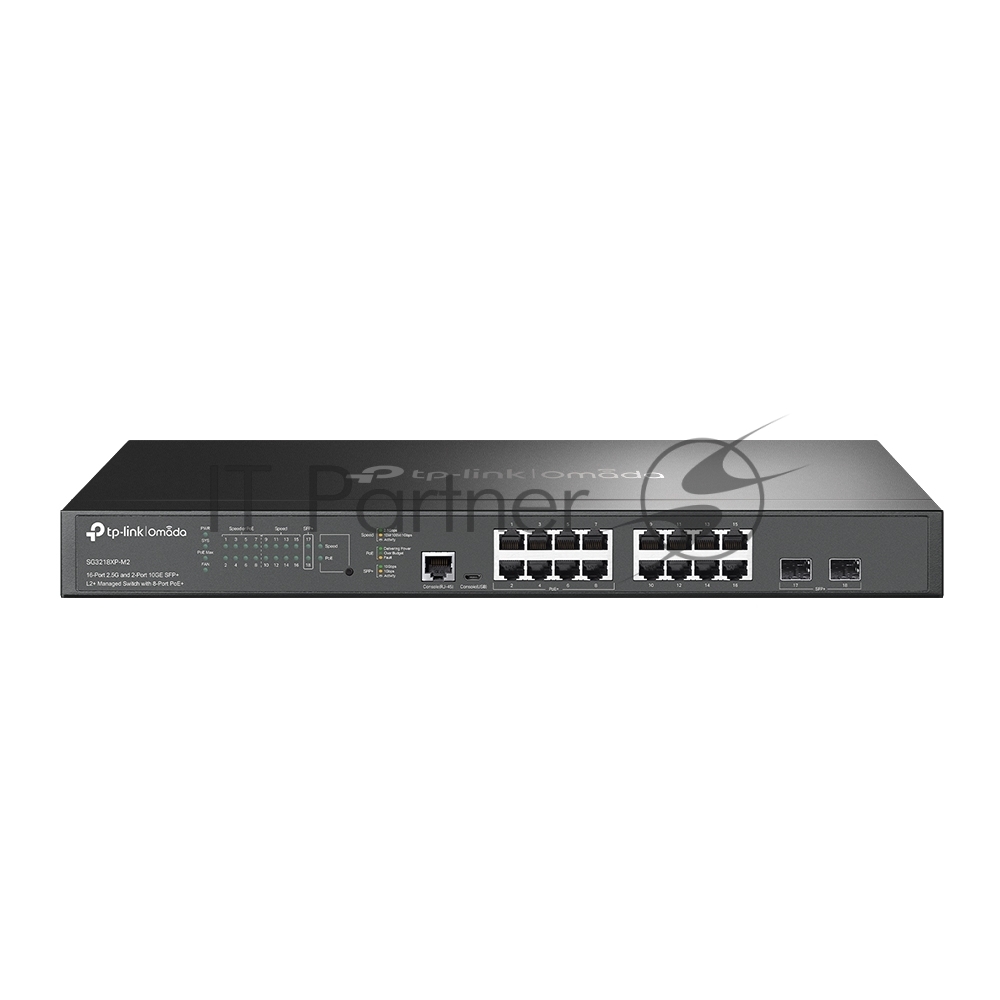 Коммутатор TP-Link JetStream SG3218XP-M2, 16×2.5 Гбит/с + 2×10 Гбит/с SFP+, управляемый