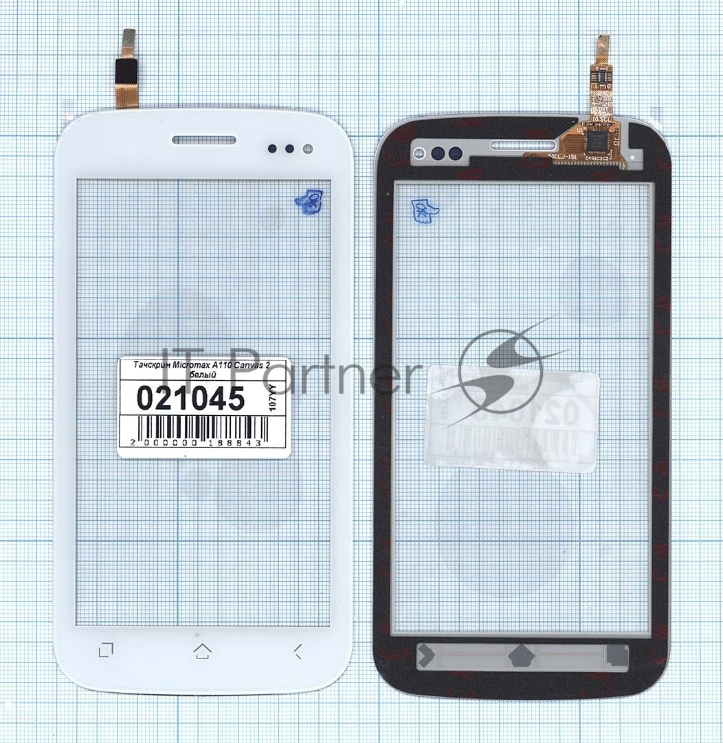 Тачскрин Micromax A110 Canvas 2, черный