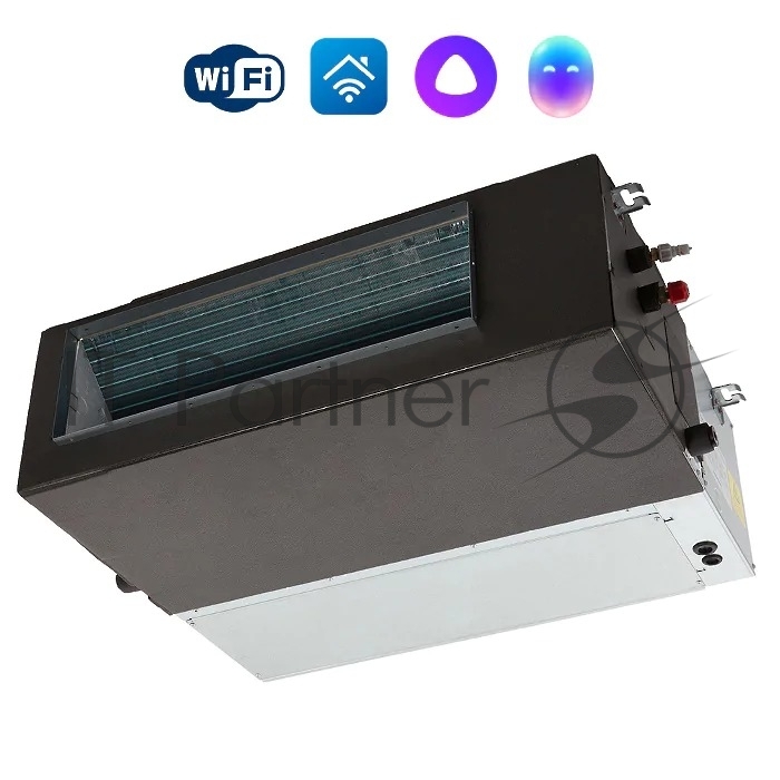 Внутренний блок сплит-системы канального типа Ballu BLC_D/in-60HN1_21Y 60000 BTU, 160 м², 45 дБ, охлаждение, обогрев, осушение, серый