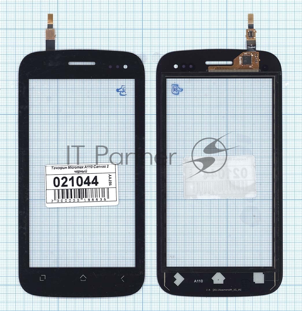 Тачскрин Micromax A110 Canvas 2, черный
