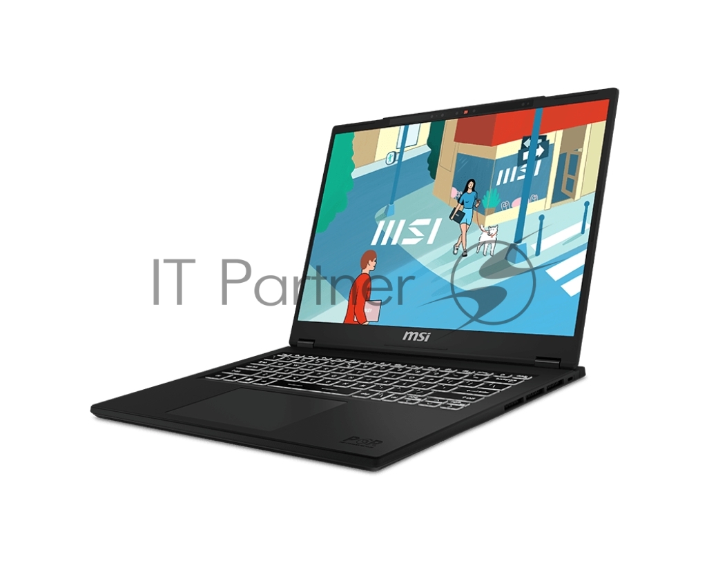 Ноутбук MSI Modern 14H черный 9S7-14L112-091/14”/IPS/Intel Core i7-13700H/16Gb/512Gb SSD/Intel Iris Xe Graphics/Windows 11 Pro/белый/1.6kg