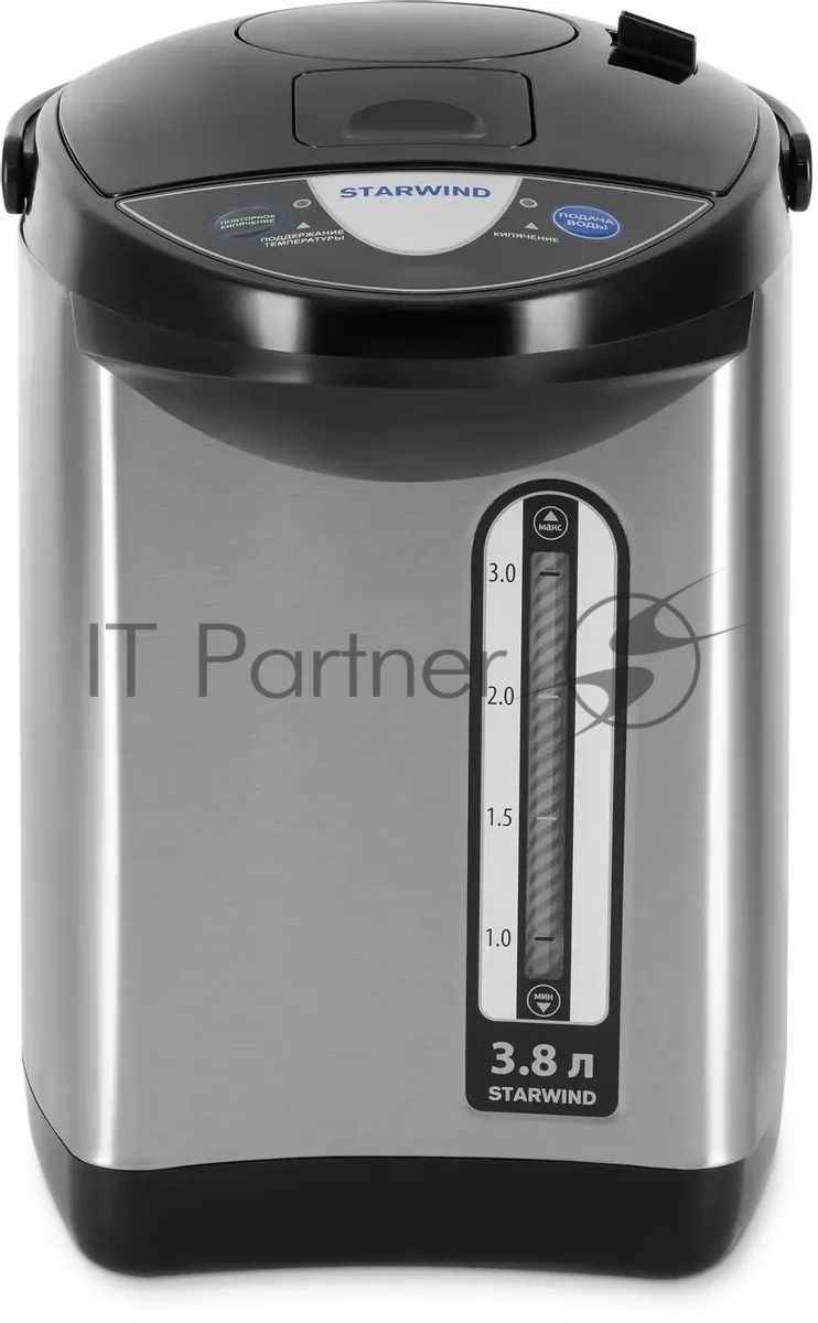 Термопот Starwind STP3822 3.8 л, 800 Вт, серебристый/черный