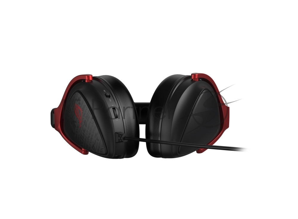 Гарнитура ASUS ROG Delta S Core чёрный-красный, проводная, 3.5 мм, съёмный микрофон, совместимость с PlayStation, Xbox