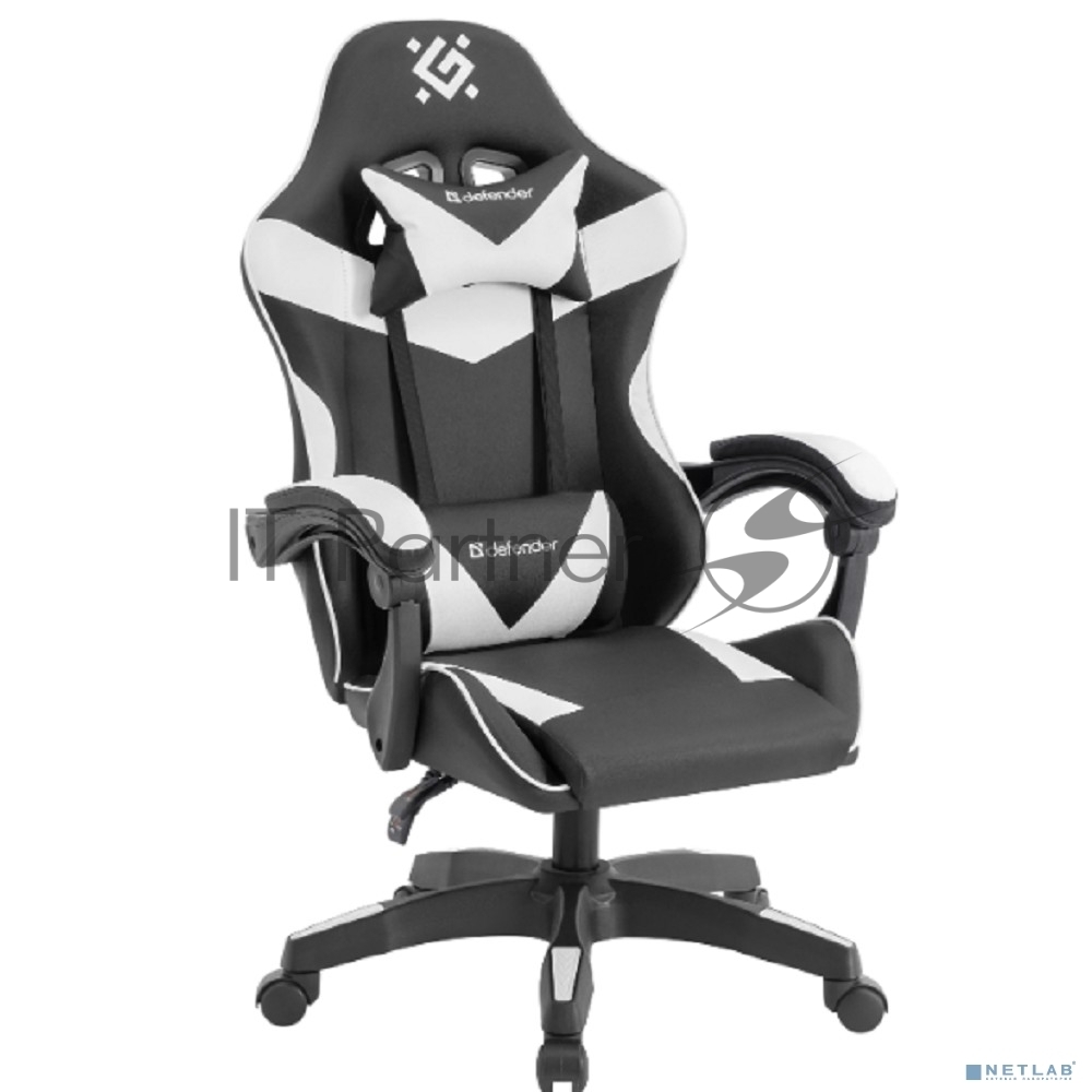 Кресло игровое Defender URANA черный/белый 64058