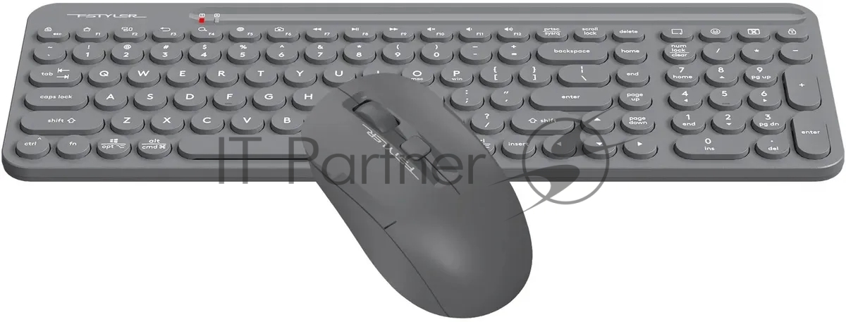 Комплект клавиатура+мышь A4Tech FStyler FG3300 Air2 беспроводной, USB, 2000 DPI, серый