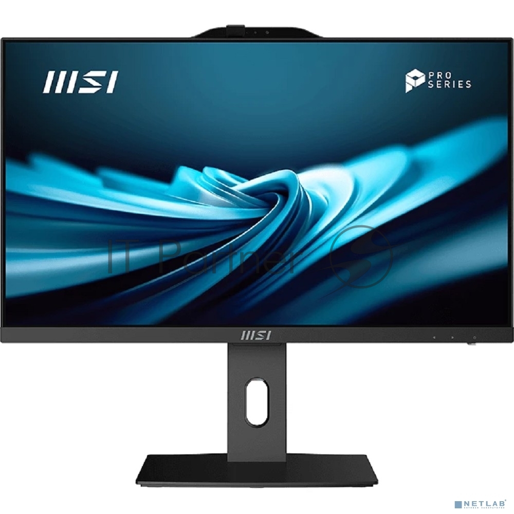Моноблок MSI Pro AP242P 14M AiO 23,8" FHD(1920x1080)IPS AG Non-touch, Core i3-14100 (3.5GHz), 8Gb DDR5 (1x8Gb), 512Gb SSD, Intel UHD,WiFi,BT,camera,WirelessKB&mouse Eng/Rus,noOS,1y w-ty,черный (9S6-AE0621-827)