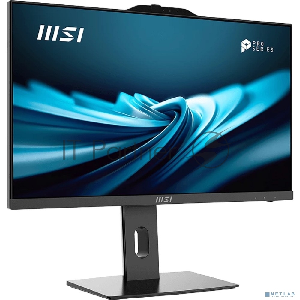 Моноблок MSI Pro AP242P 14M AiO 23,8" FHD(1920x1080)IPS AG Non-touch, Core i3-14100 (3.5GHz), 8Gb DDR5 (1x8Gb), 512Gb SSD, Intel UHD,WiFi,BT,camera,WirelessKB&mouse Eng/Rus,noOS,1y w-ty,черный (9S6-AE0621-827)