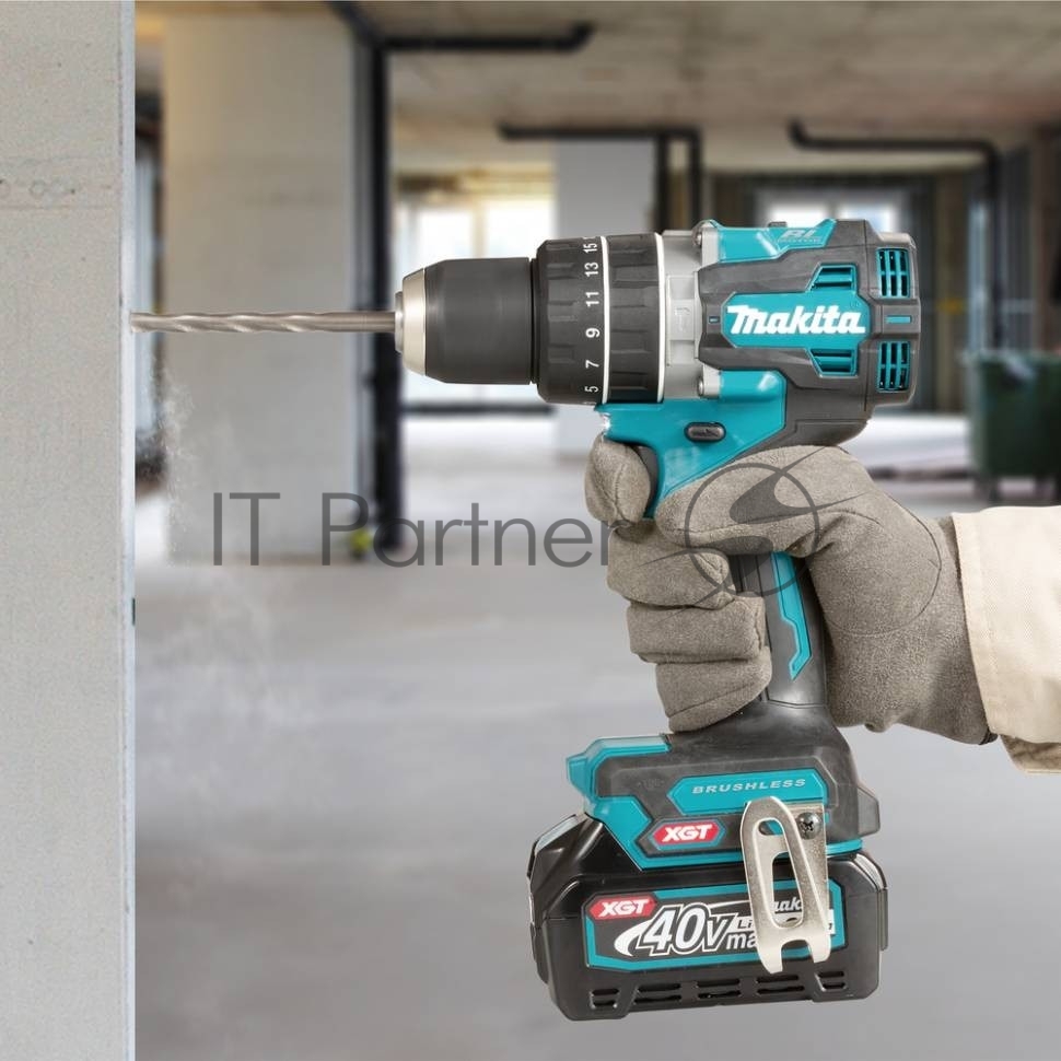 Дрель-шуруповерт Makita HP002GZ, 40 В, 0 Ач, 64 Нм, бесщеточный, ударный