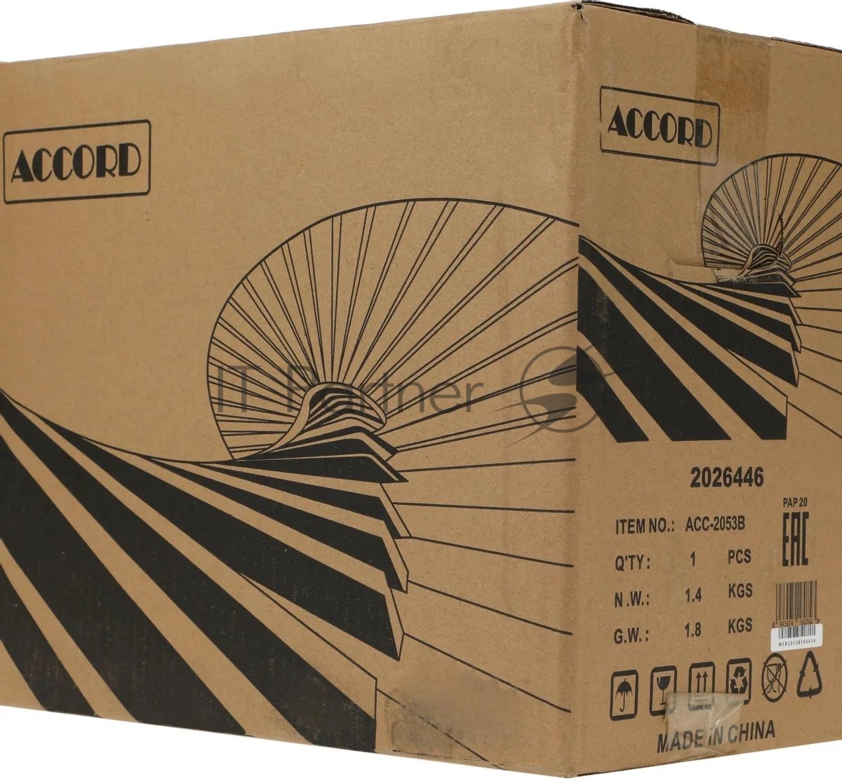 Корпус для ПК accord - Entry ACC-2053B, mITX, mATX, 1х2.5", 1х3.5", 2xUSB2.0, Mini Tower, без БП, цвет чёрный, ACC-2053B