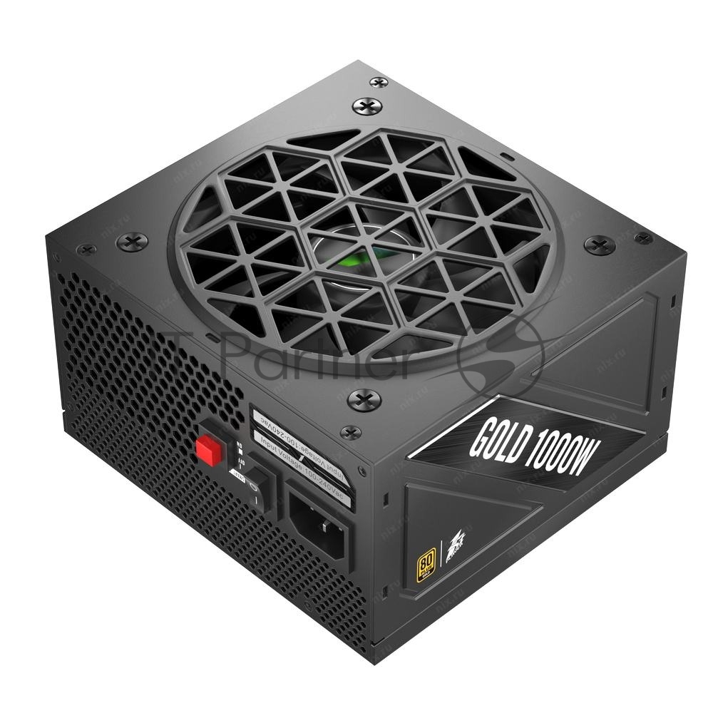 Блок питания ATX 1000Вт 1STPLAYER NGDP Gold 80+ Gold ATX 3.0 (20+4pin) APFC 120mm fan 8xSATA полностью модульный [HA-1000BA4]