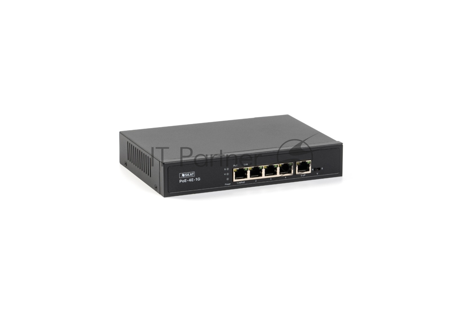 SKAT PoE-4G-1G коммутатор PoE+, мощность 80Вт, порты: 4-Ethernet, 1-Uplink