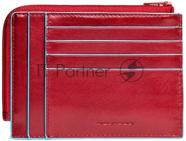 Чехол для кредитных карт Piquadro Blue Square PU1243B2R/R красный натур.кожа