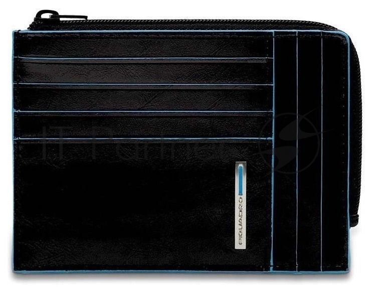 Чехол для кредитных карт Piquadro Blue Square PU1243B2R/N черный натур.кожа