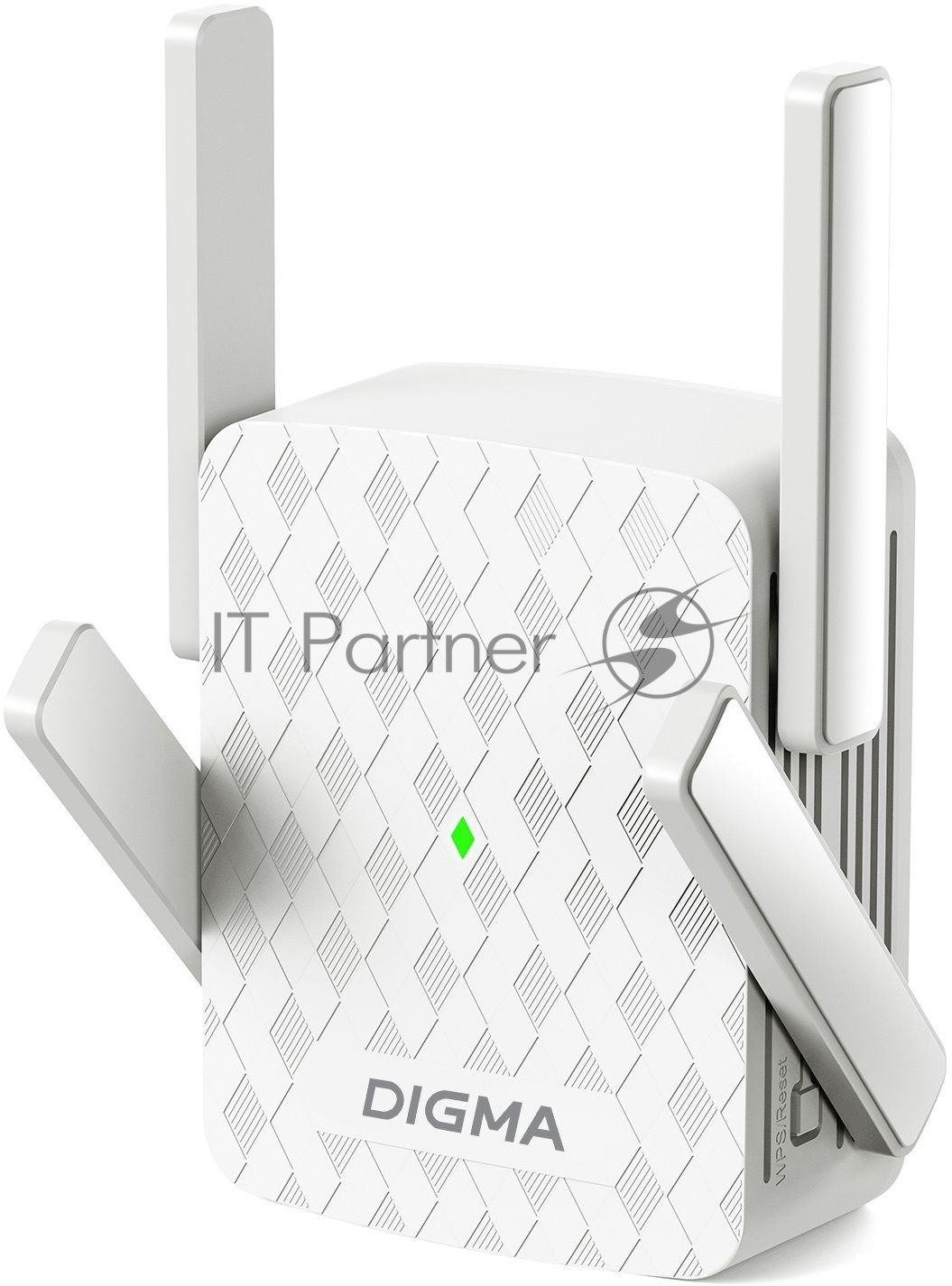 Повторитель беспроводного сигнала Digma D-WR400 AC1200 10/100BASE-TX/Wi-Fi белый