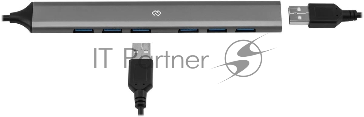 USB-хаб Digma - DHUB-7USB-AC-3.0, USB Type C / USB Type A, 7-USB3.0 Type A, цвет серебристый, DHUB-7USB-AC-3.0