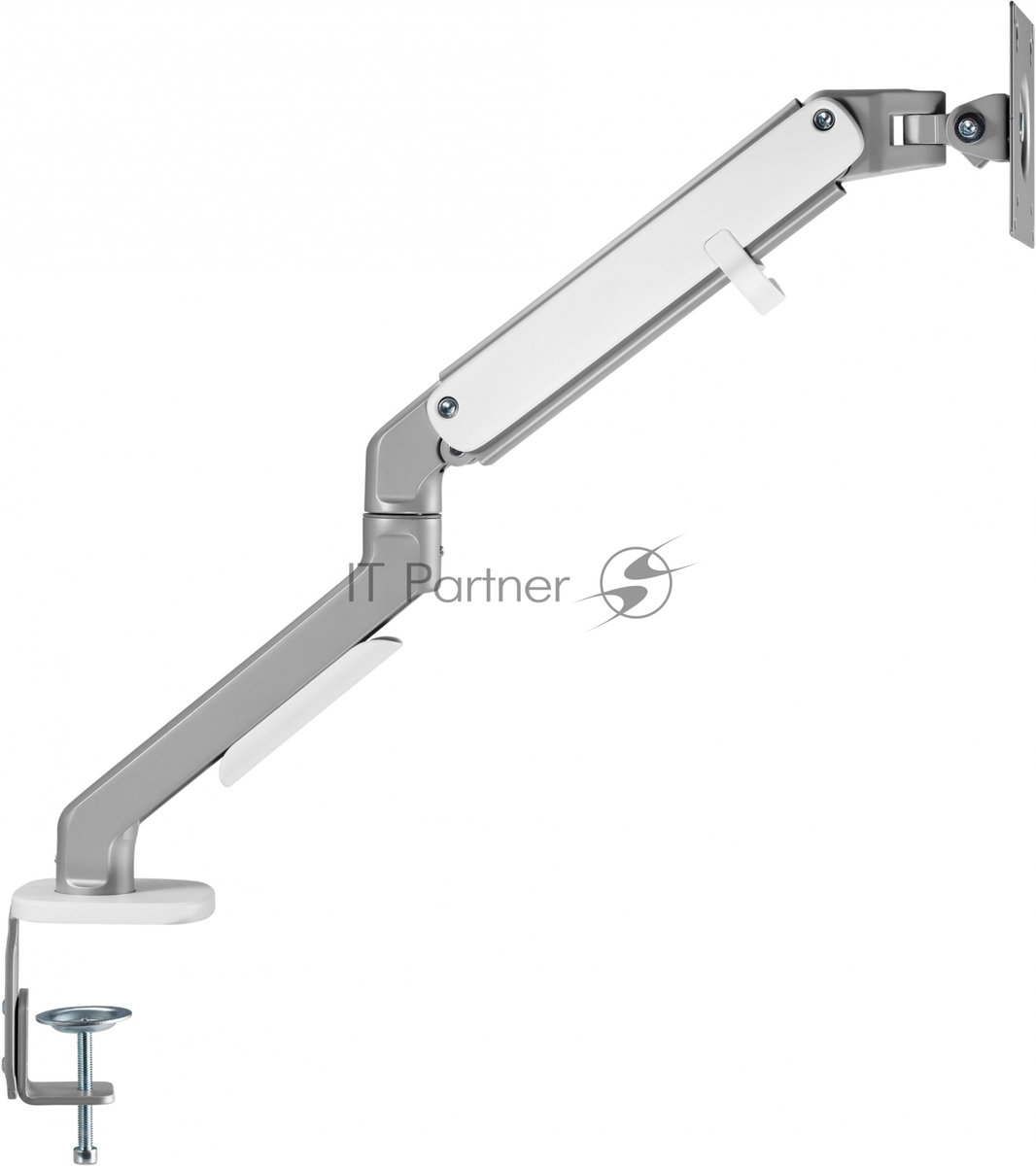Кронштейн для мониторов Ultramounts UM734SIL серый/серебристый 17"-27" макс.7кг крепление к столешнице поворот и наклон