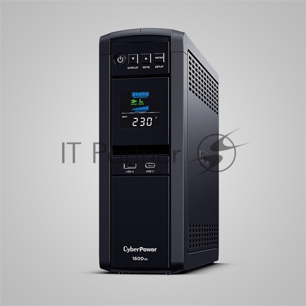 Источник бесперебойного питания Cyberpower CP1600EPFCLCD Line-Interactive 1600VA/1000W USB/RS-232/RJ11/45 (6 EURO)