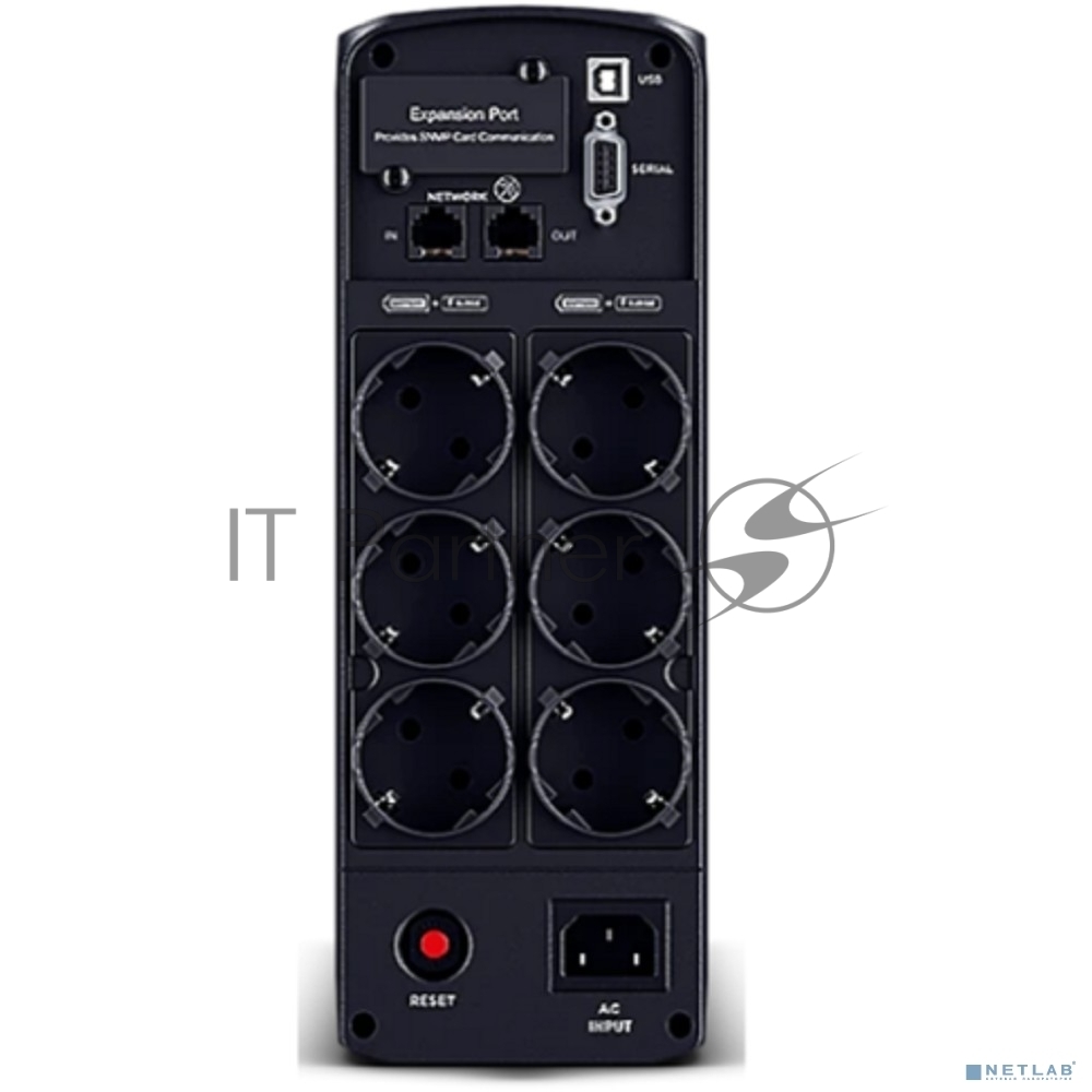 Источник бесперебойного питания Cyberpower CP1600EPFCLCD Line-Interactive 1600VA/1000W USB/RS-232/RJ11/45 (6 EURO)
