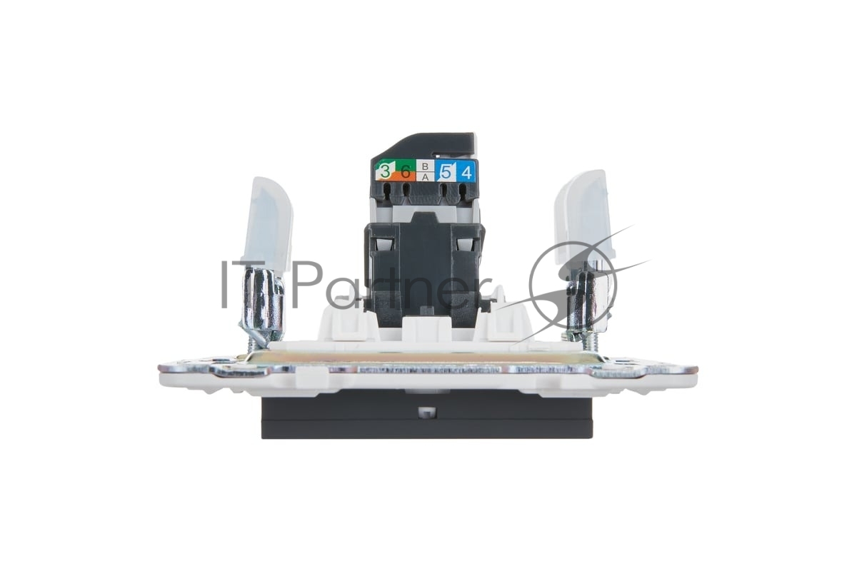 Розетка компьютерная IEK SKANDY SK-K01G графит RJ45 кат.5E SK-K10-1-K53