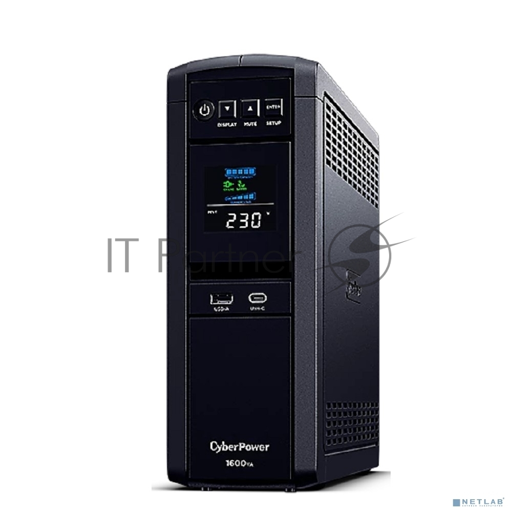 Источник бесперебойного питания Cyberpower CP1600EPFCLCD Line-Interactive 1600VA/1000W USB/RS-232/RJ11/45 (6 EURO)