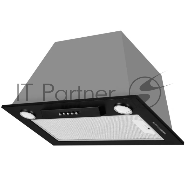 Вытяжка встраиваемая Kuppersberg Inlinea 52 BX черный/серебристый, 52 см, 1300 м³/ч, 41 дБ